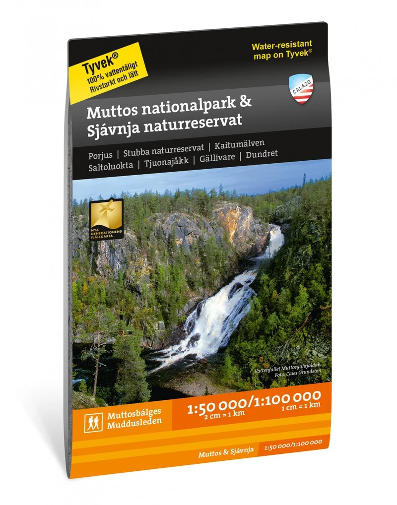 Muddus nationalpark & Sjávnja naturreservat 1:50000 & 1:100000