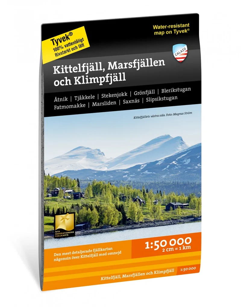 Kittelfjäll, Marsfjällen & Klimpfjäll 1:50000
