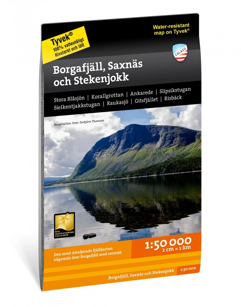 Borgafjäll, Saxnäs & Stekenjokk 1:50000