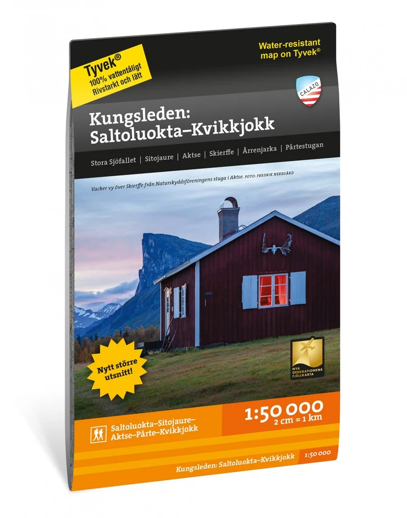 Kungsleden: Saltoluokta - Kvikkjokk 1:50.000 (70x100)