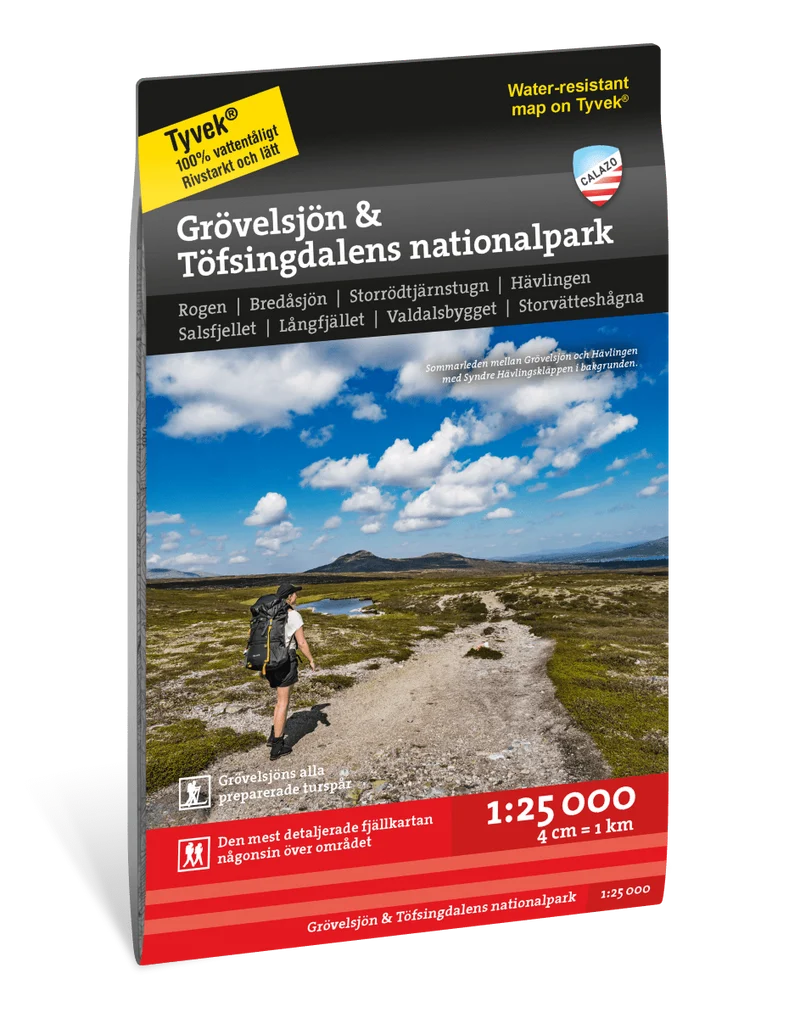 Grövelsjön & Töfsingdalens nationalpark 1:25 000