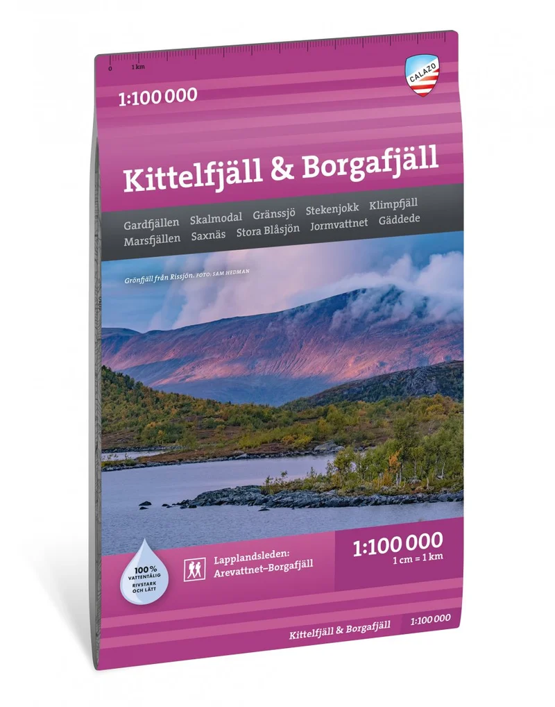 Kittelfjäll & Borgafjäll 1:100000