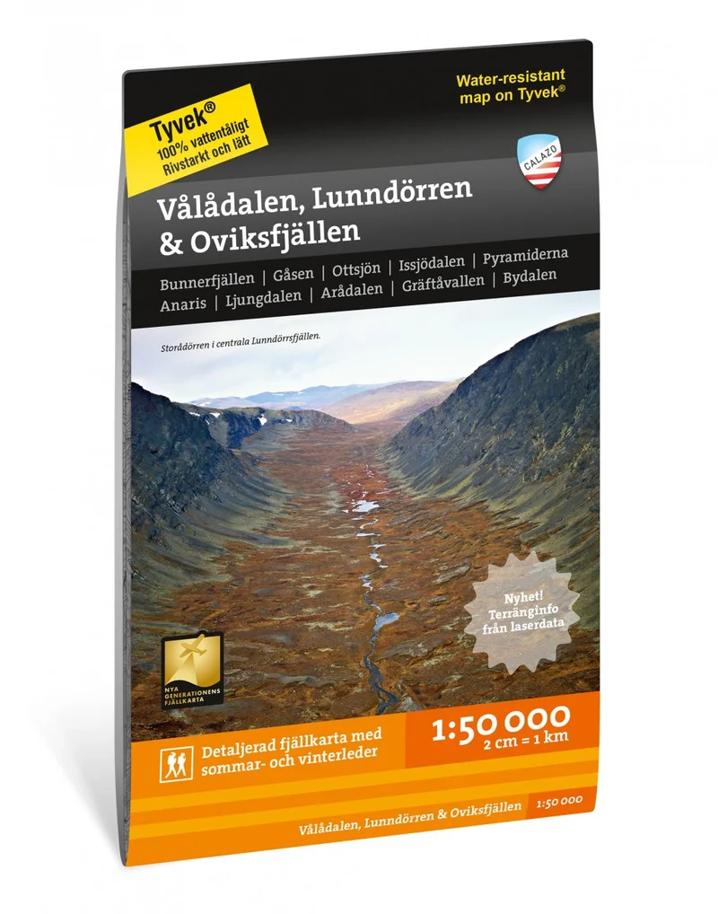 Vålådalen, Lunndörren & Oviksfjällen 1:50000
