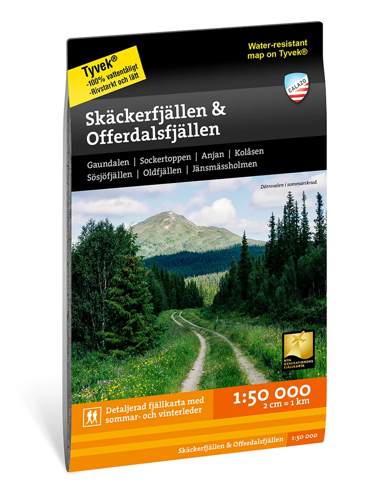 Skäckerfjällen & Offerdalsfjällen 1:50000