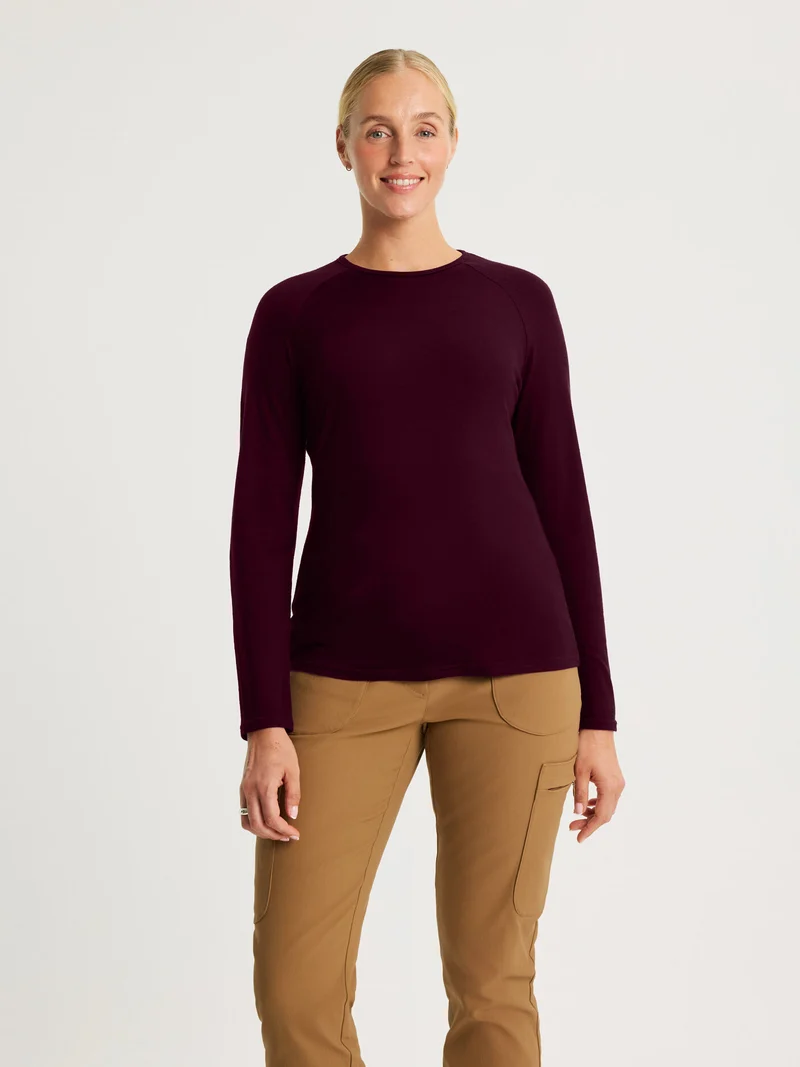 Ingrid Merino Long Sleeve Burgundy