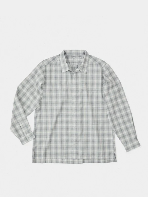 Merino Shirt #Gray Check｜山と道