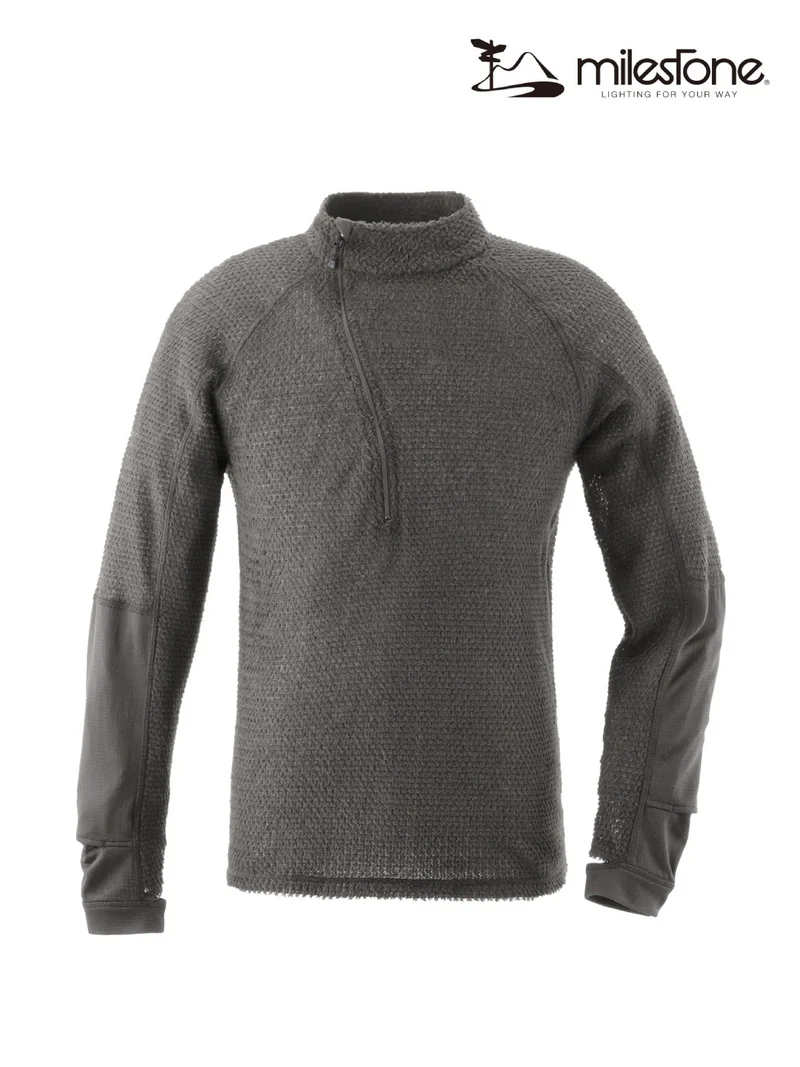 Cloud Half-Zip #charcoal｜milestone