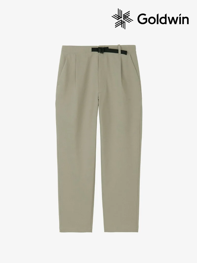One Tuck Tapered Stretch Pants #WOODY BEIGE [GL75177]｜GOLDWIN