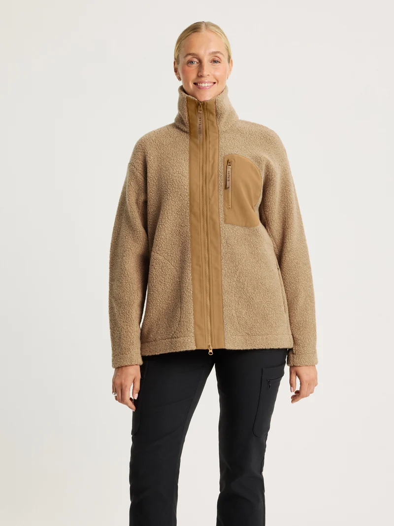 Minna Wool Fleece Jacket Camel
