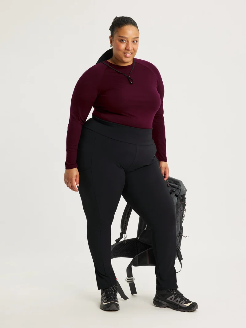 Rosa Hiking Tights Black