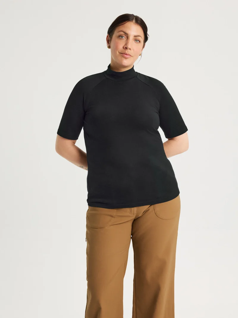 Aleksandra Merino Short Sleeve Black