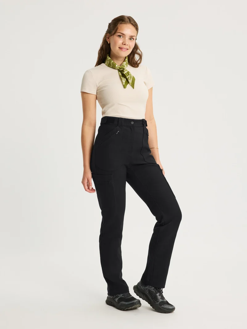 Amelia Hiking Pants Adjustable Waist Black