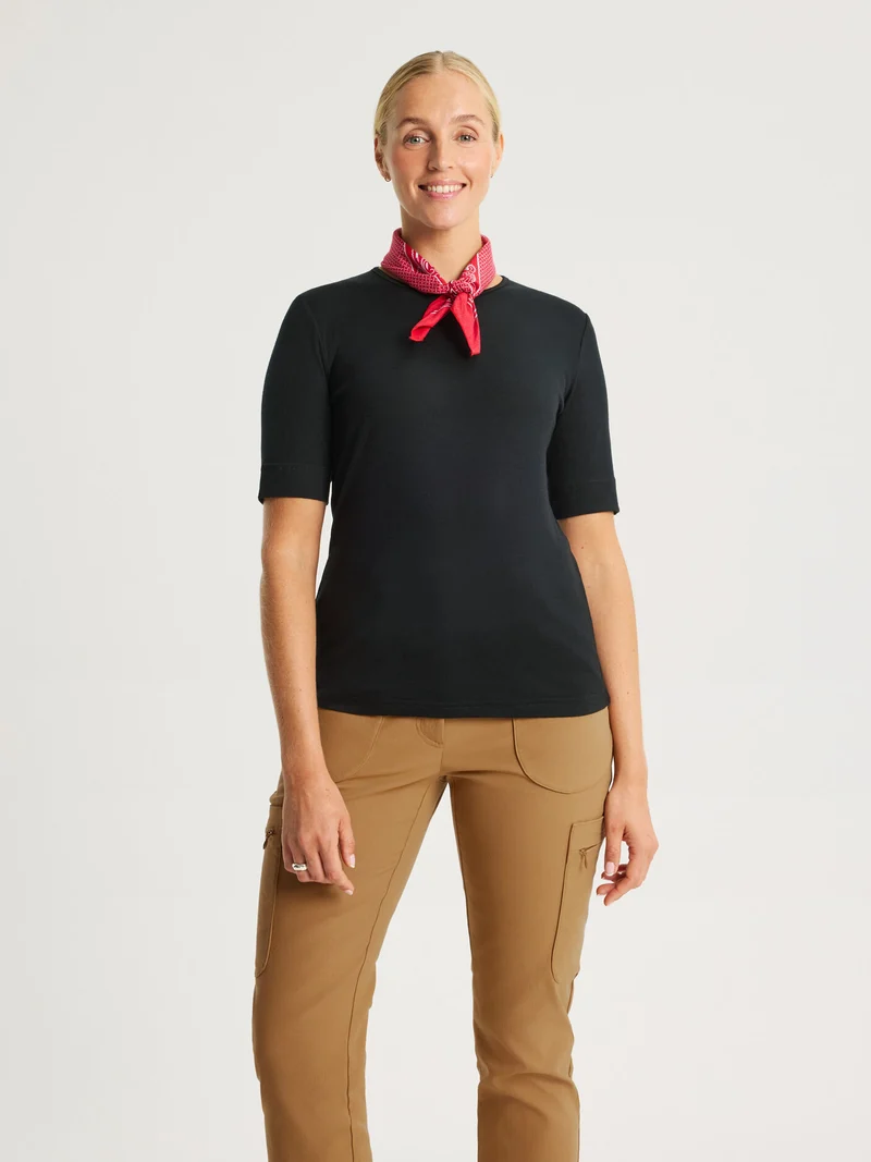 Ingrid Merino Short Sleeve Black
