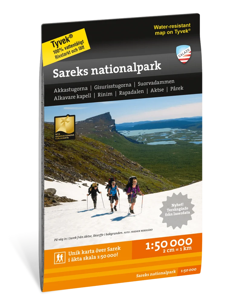 Sareks nationalpark 1:50000