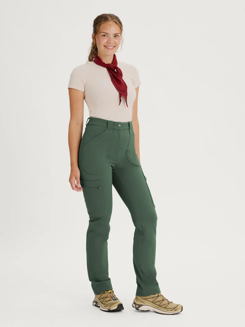 Amelia Hiking Pants Extra Stretch Green