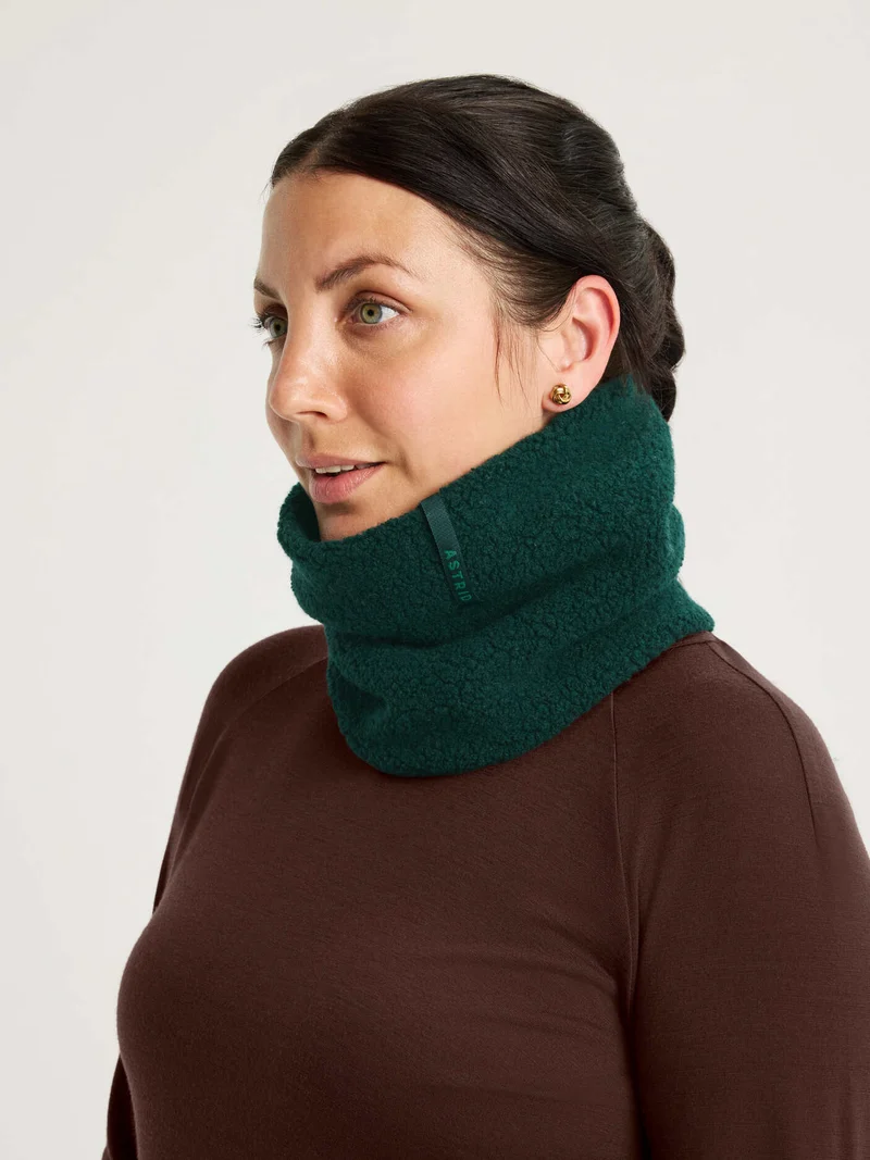 Camilla Wool Neckwarmer Dark Green