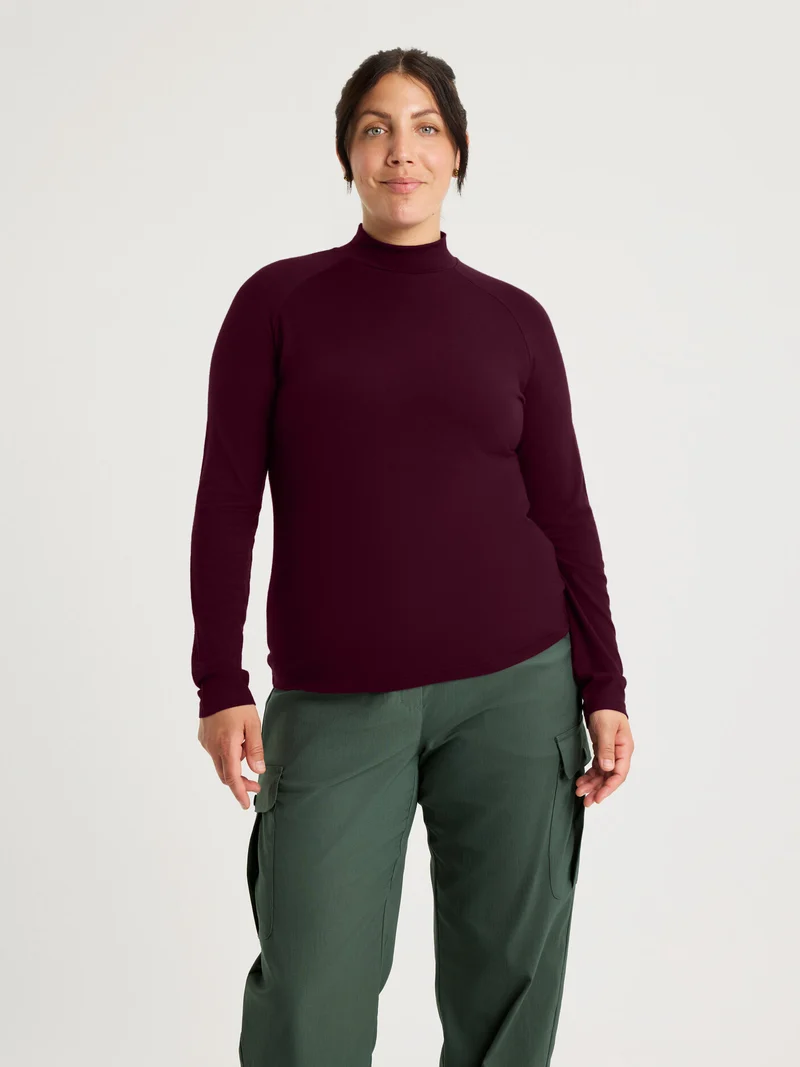 Aleksandra Merino Long Sleeve Burgundy