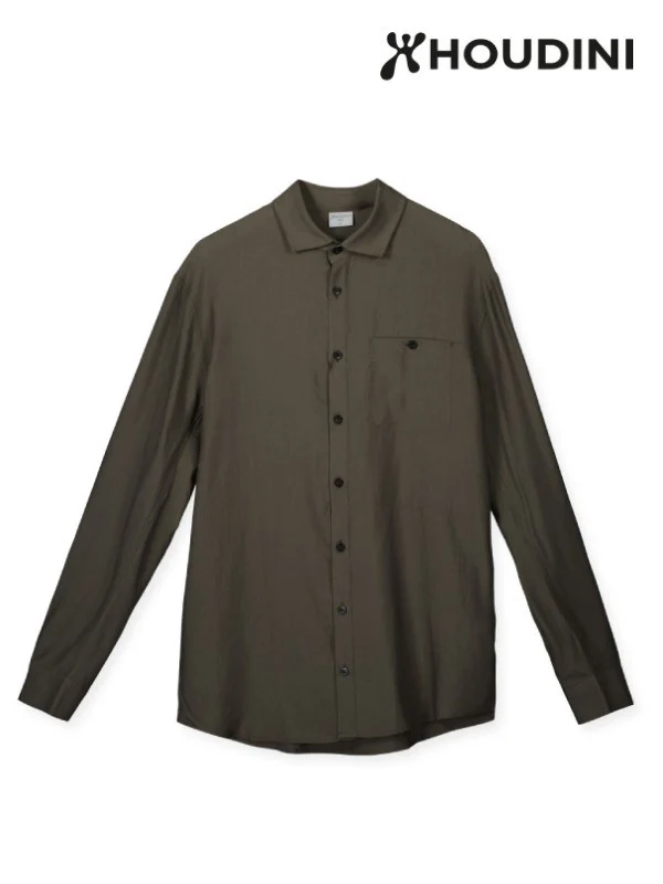 Men's Tree Longsleeve Shirt #Dawn Green [860008]｜HOUDINI