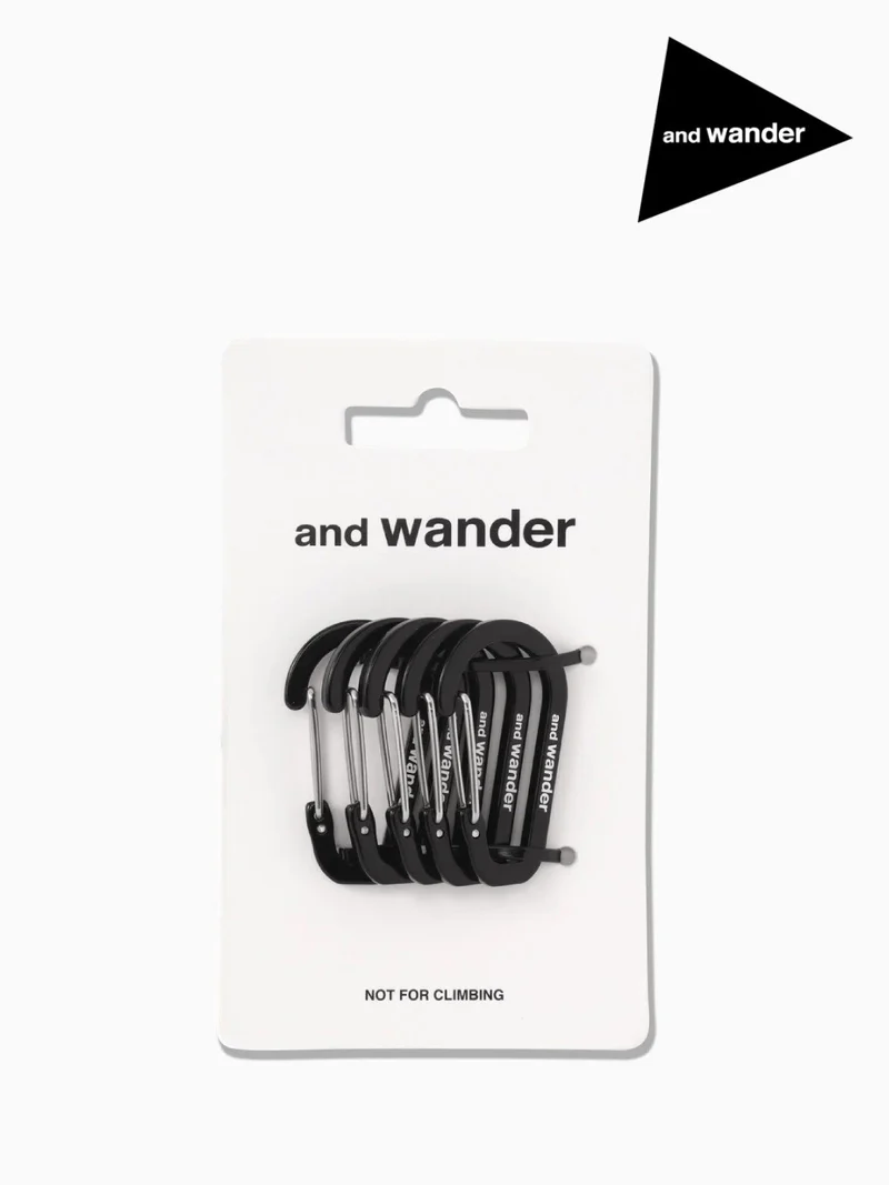 mini carabiner set #black [5987289]｜and wander