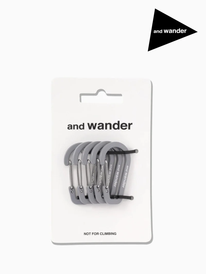 mini carabiner set #gray [5987289]｜and wander