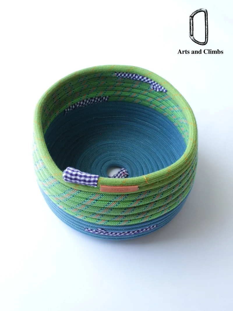 Rope basket (M) #Green/Blue｜Arts and Climbs