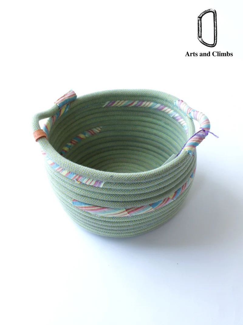 Rope basket (S) #Green｜Arts and Climbs