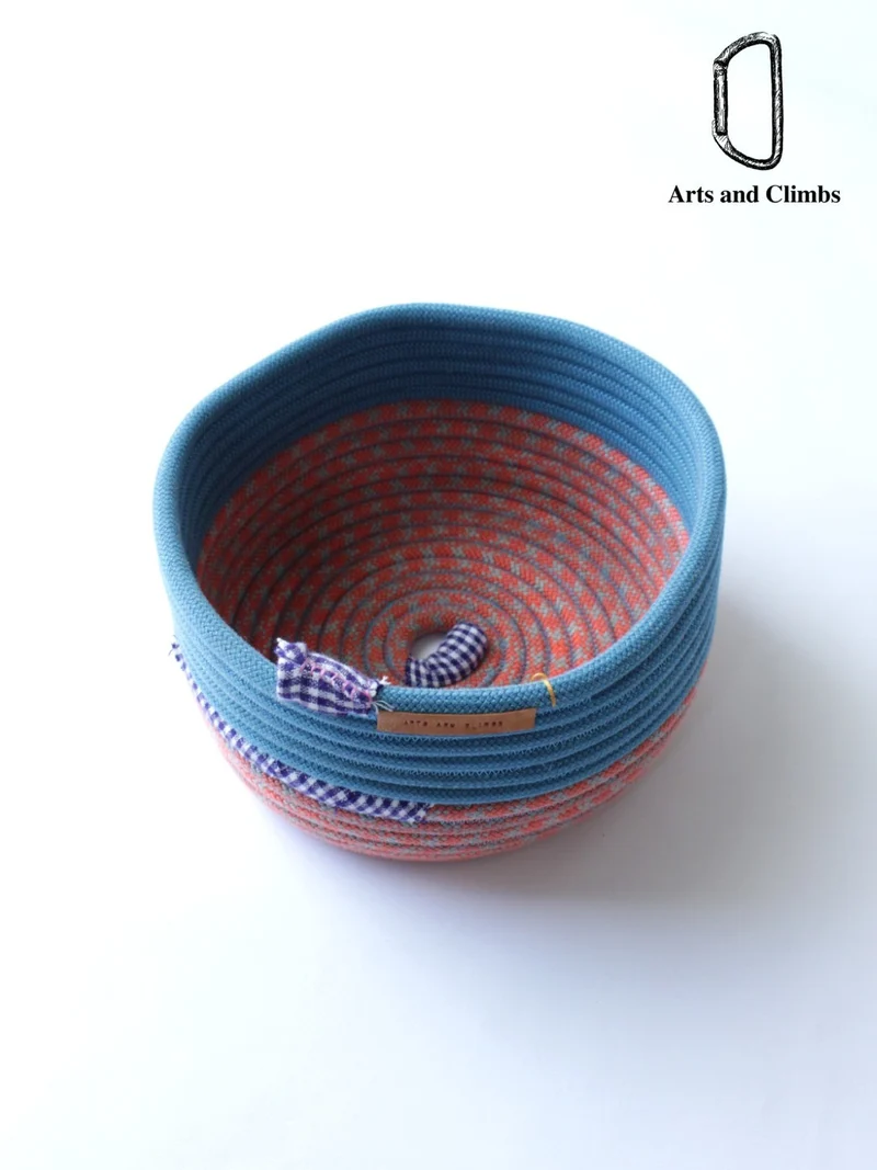 Rope basket (S) #Blue/Orange｜Arts and Climbs