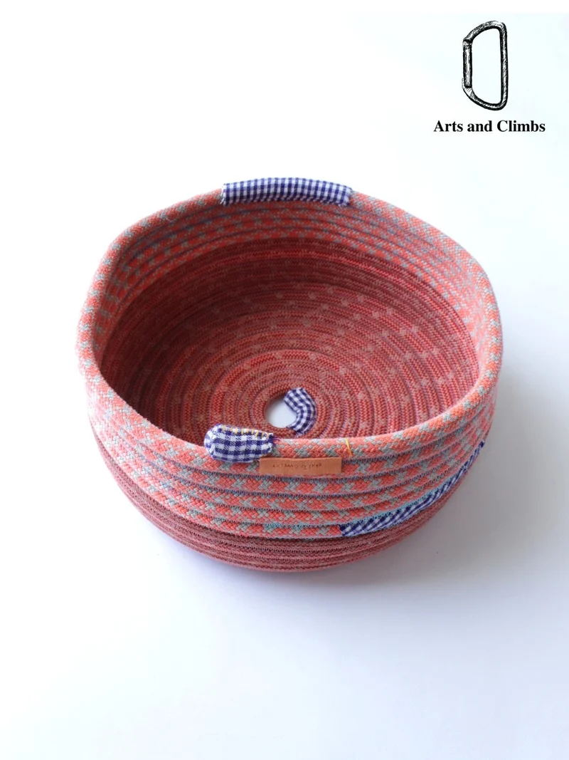 Rope basket (M) #Orange｜Arts and Climbs