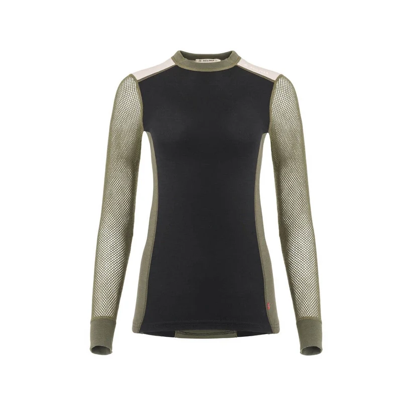WoolNet Hybrid crewneck W's - Underställströja i merinoull med rund krage