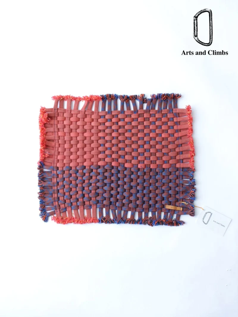 Rope mat #Navy/Orange｜Arts and Climbs