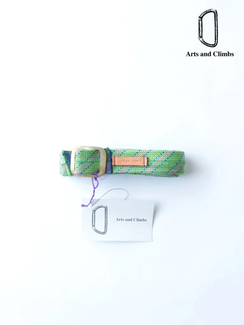 Rope belt(真鍮） #Green｜Arts and Climbs