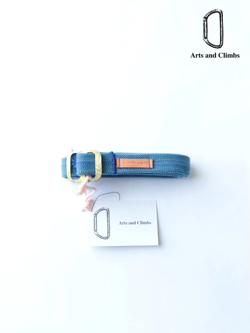 Rope belt(真鍮） #Blue｜Arts and Climbs