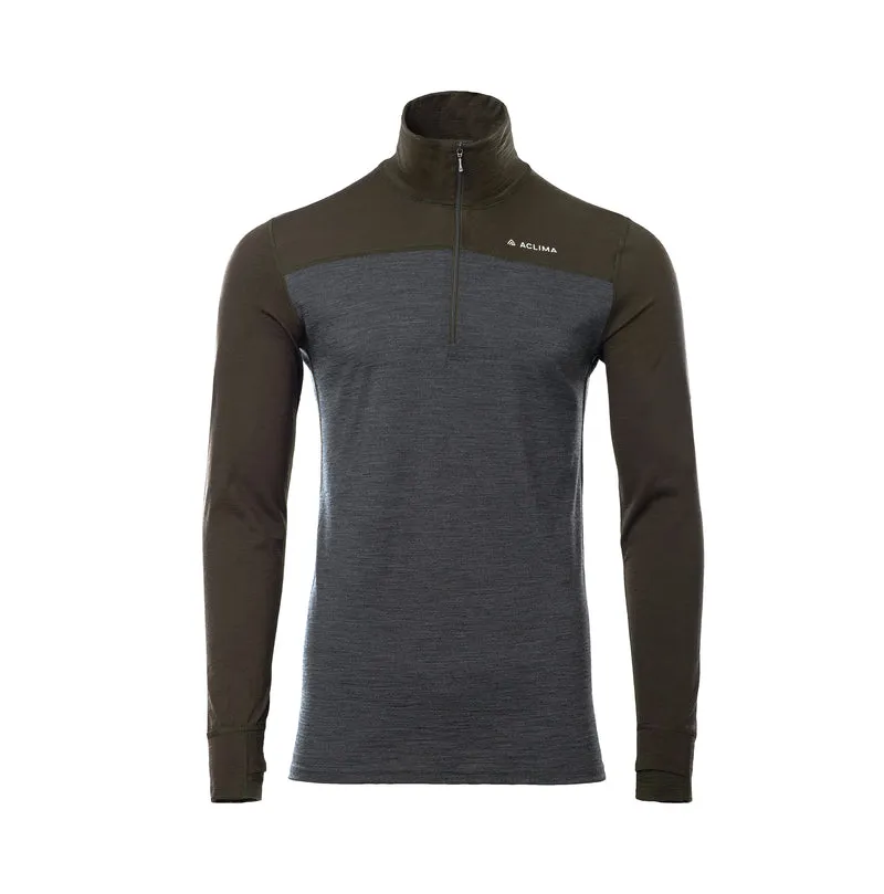 LightWool 180 Polo w/ zip M's (Herr) - underställströja i merinoull