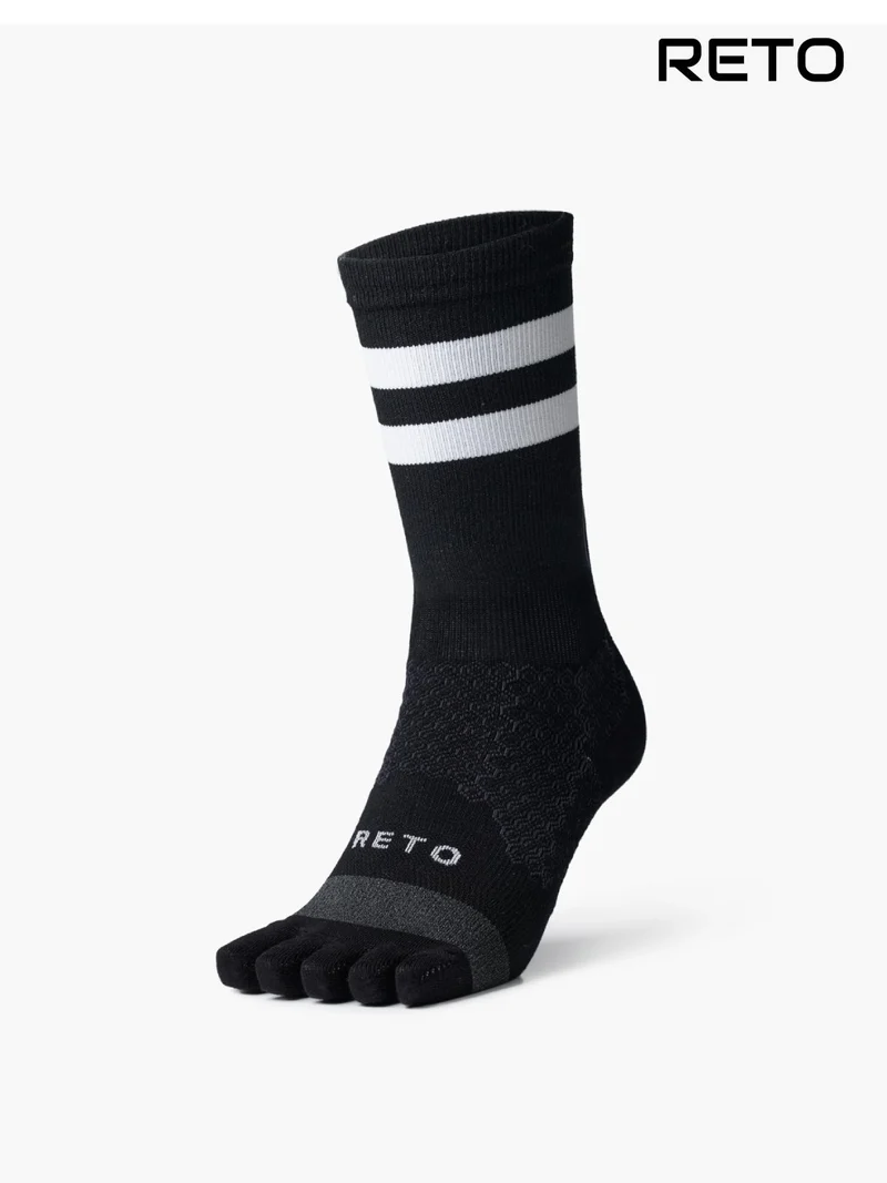 RUNNING SOCKS MIDDLE 5F #ブラック｜RETO