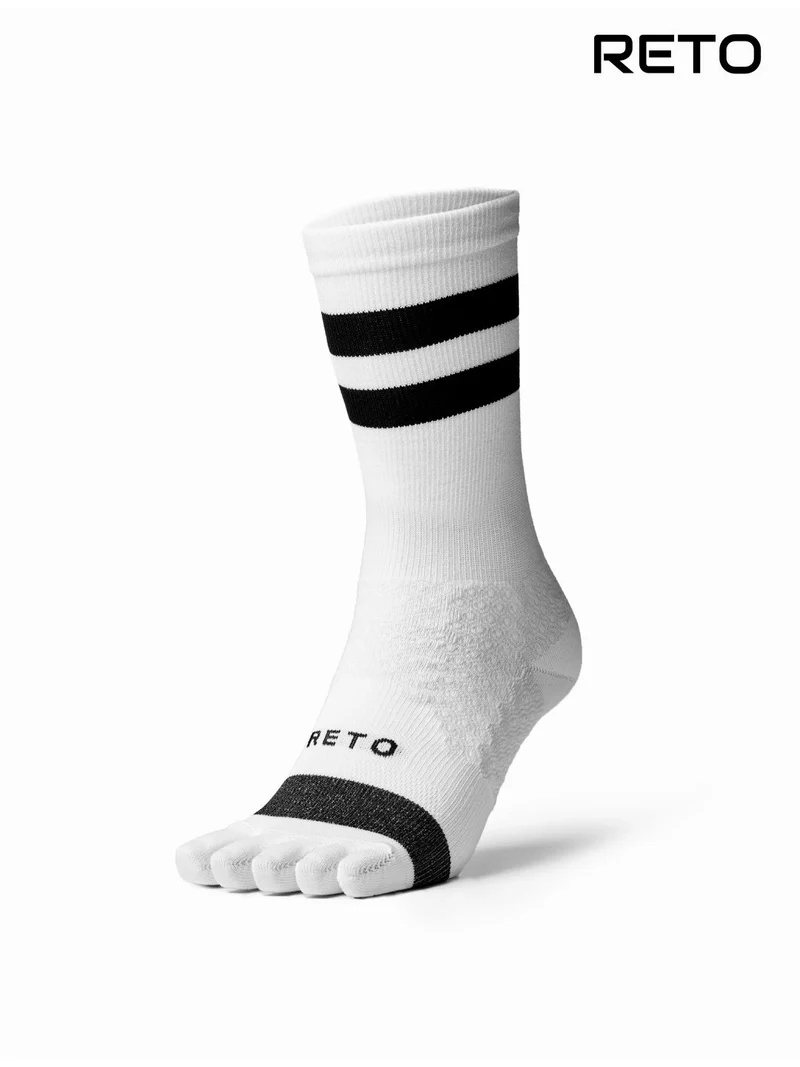 RUNNING SOCKS MIDDLE 5F #ホワイト｜RETO