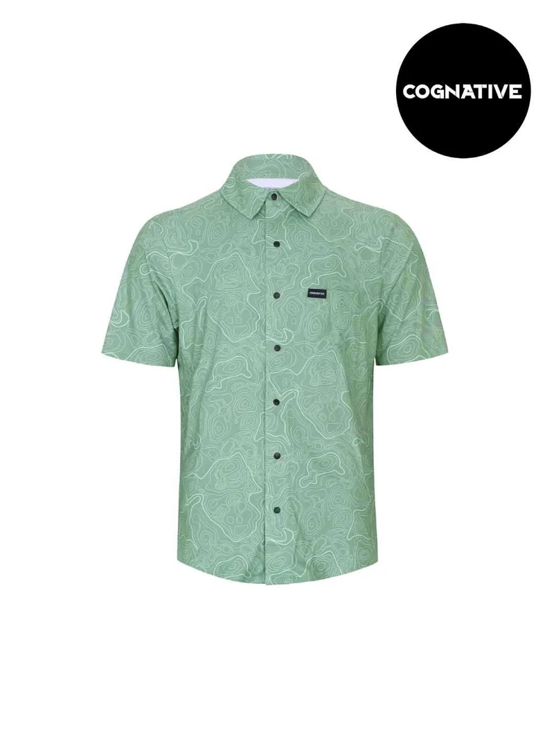 Men's Short Sleeve Catalyst Shirt #Moss Topo [CM-MCMM]｜Cognative