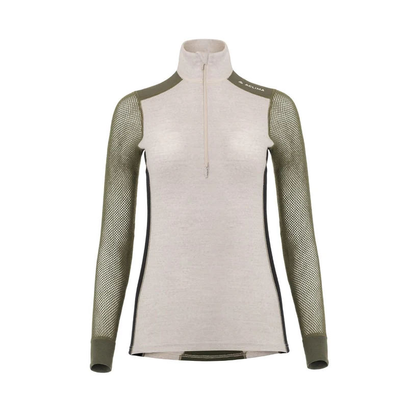 WoolNet Hybrid mockneck W's (Dam) - Underställströja i merinoull