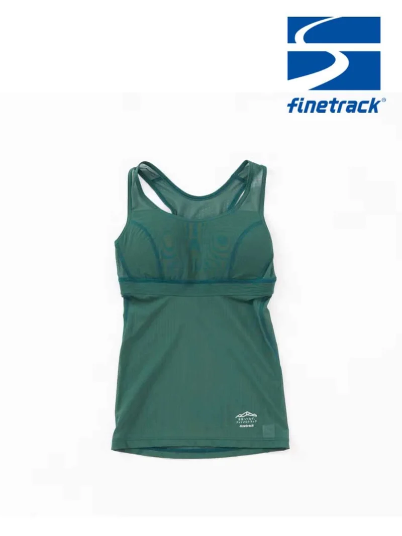 Women's ドライレイヤークールブラタンクトップ寄付つき #蒼色 [DUW0804]｜finetrack