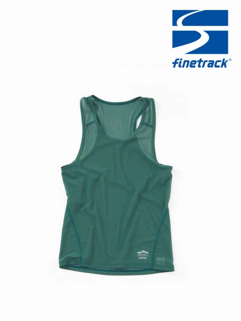 Men's ドライレイヤークールタンクトップ寄付つき #蒼色 [DUM0803]｜finetrack