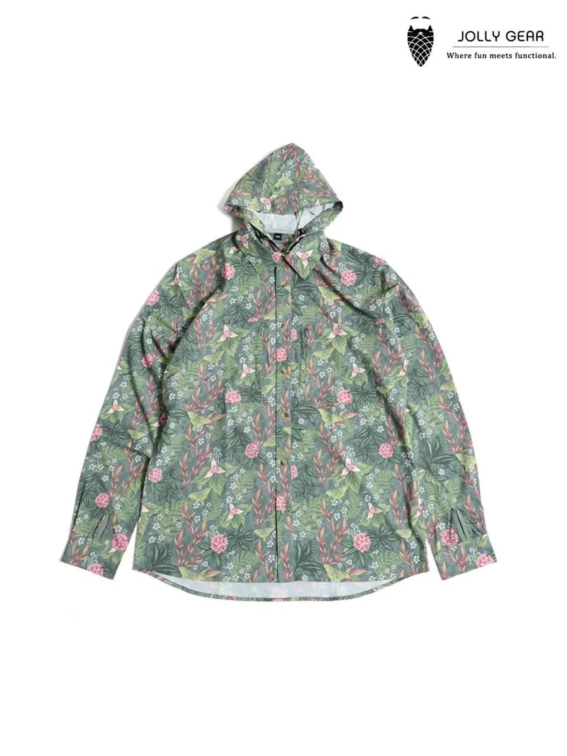 TRIPLE CROWN BUTTON DOWN LONG SLEEVE #FOREST BATHING-ATC [TC’BD-LS2]｜Jolly Gear