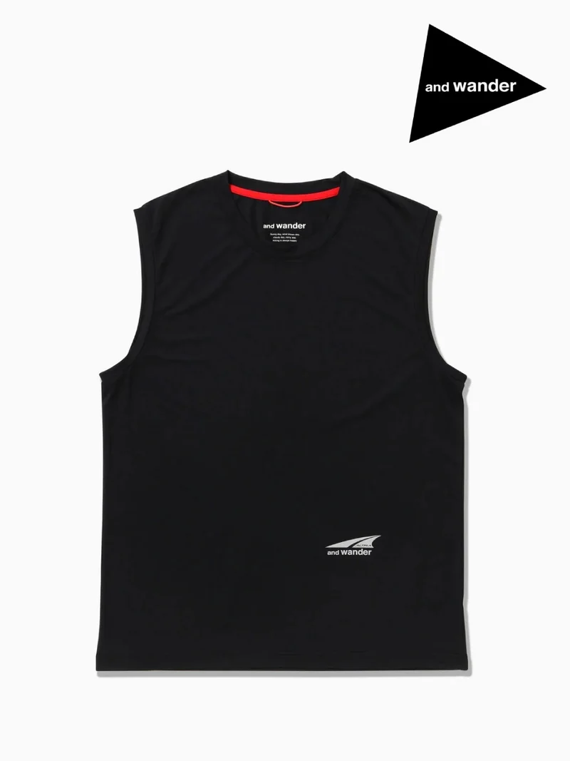 Altra×and wander tank top #black/010 [6164505]｜and wander