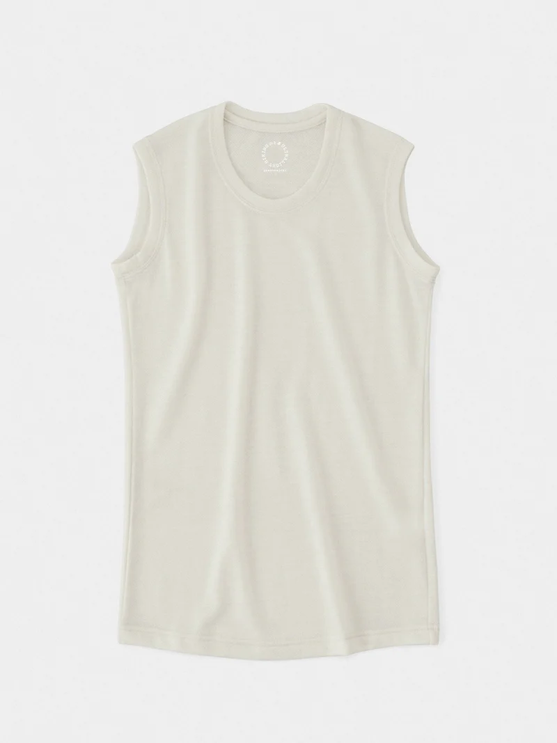 Women's DF Mesh Merino Sleeveless #Off White｜山と道