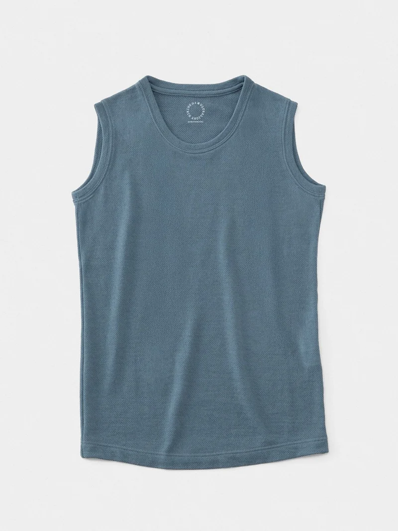 Women's DF Mesh Merino Sleeveless #Blue Gray｜山と道