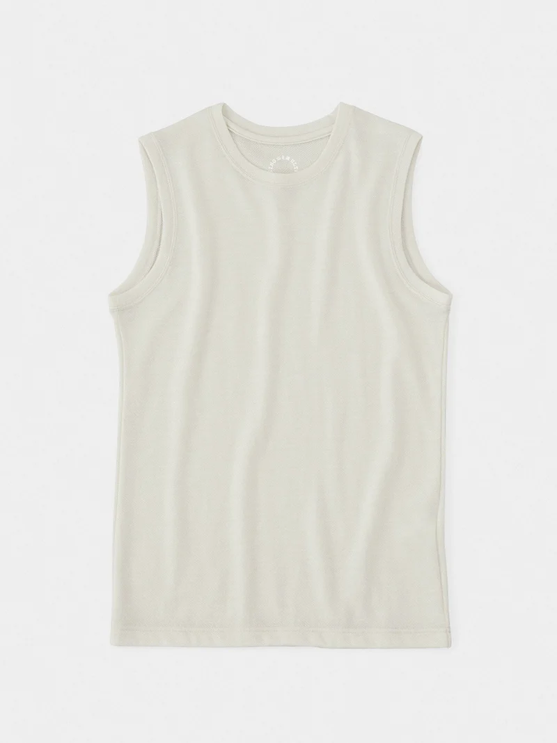 Men's DF Mesh Merino Sleeveless #Off White｜山と道