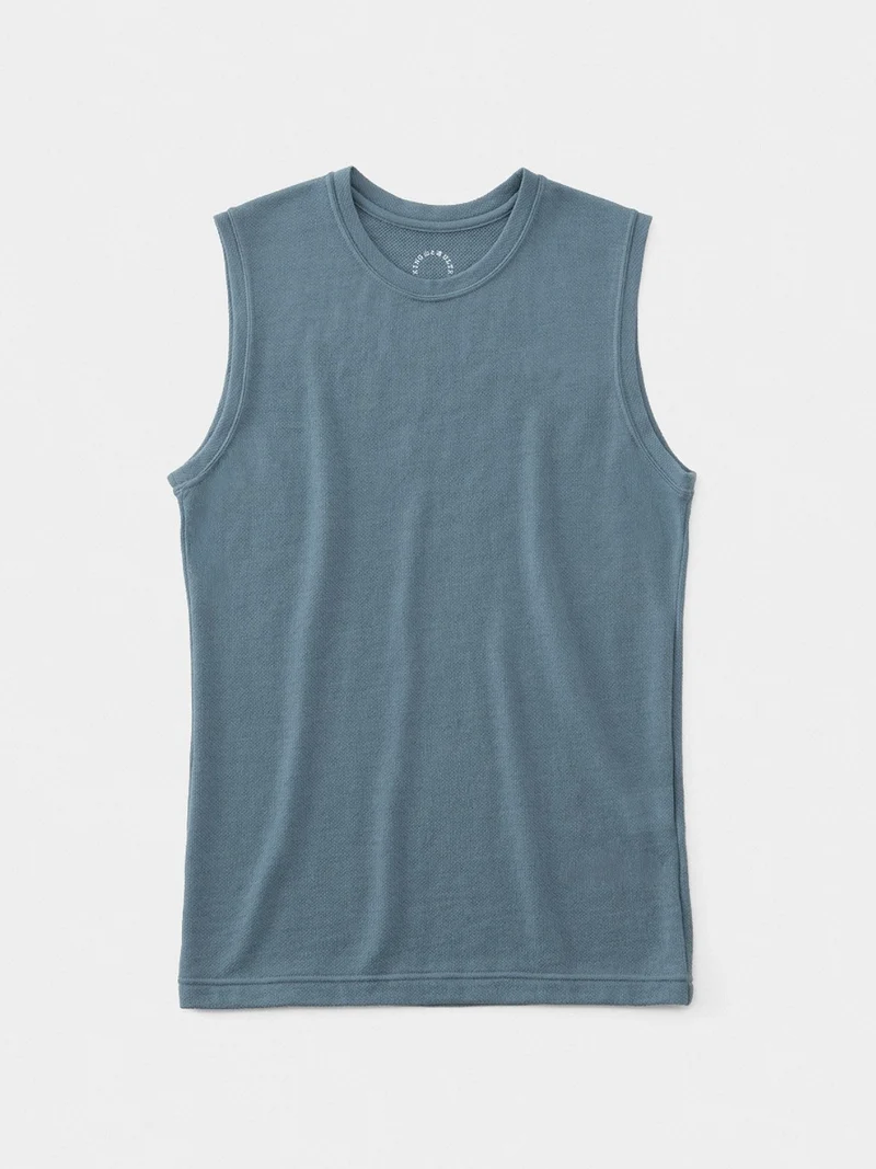 Men's DF Mesh Merino Sleeveless #Blue Gray｜山と道