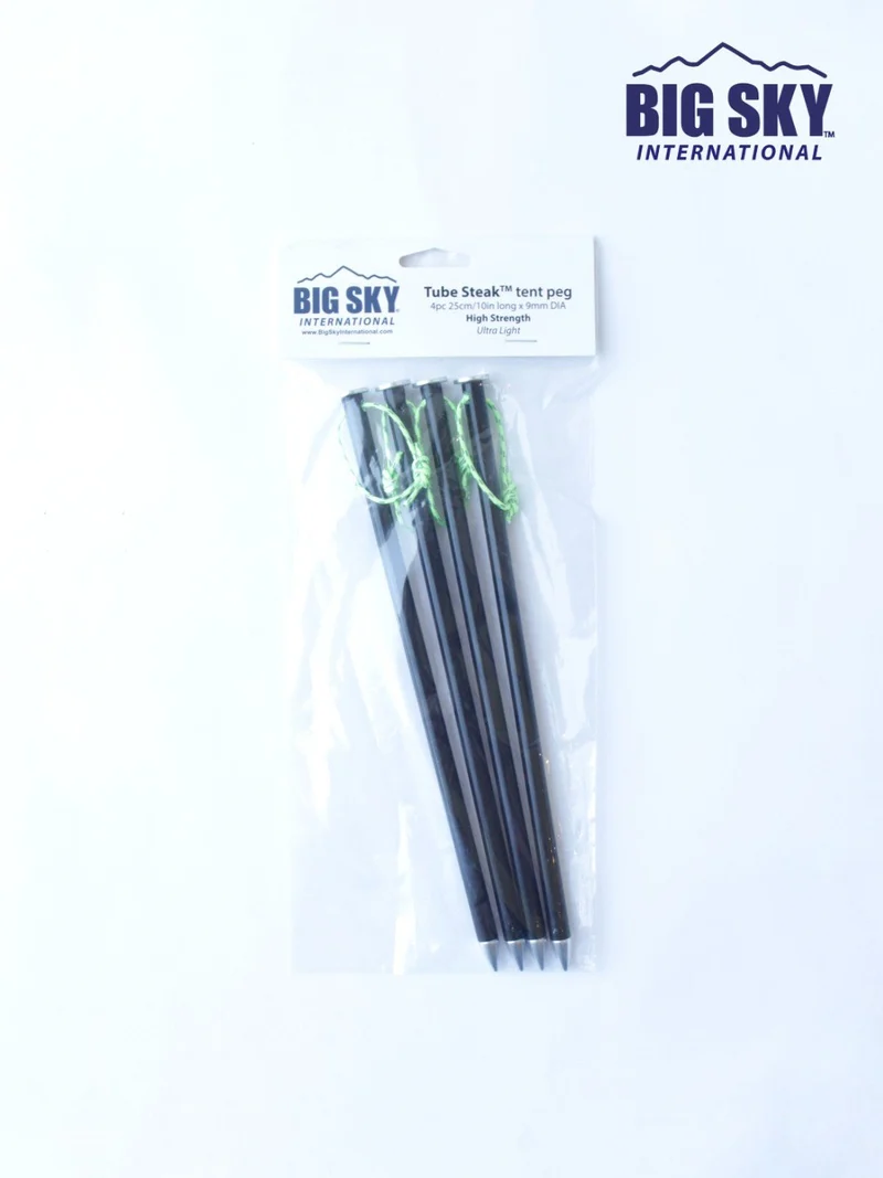 Tube Steak tent peg 25cm (10in) 4本セット｜BIG SKY INTERNATIONAL