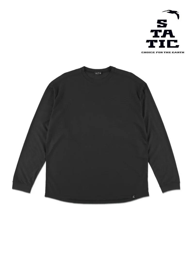 RAW L/S #Off Black [36212]｜STATIC