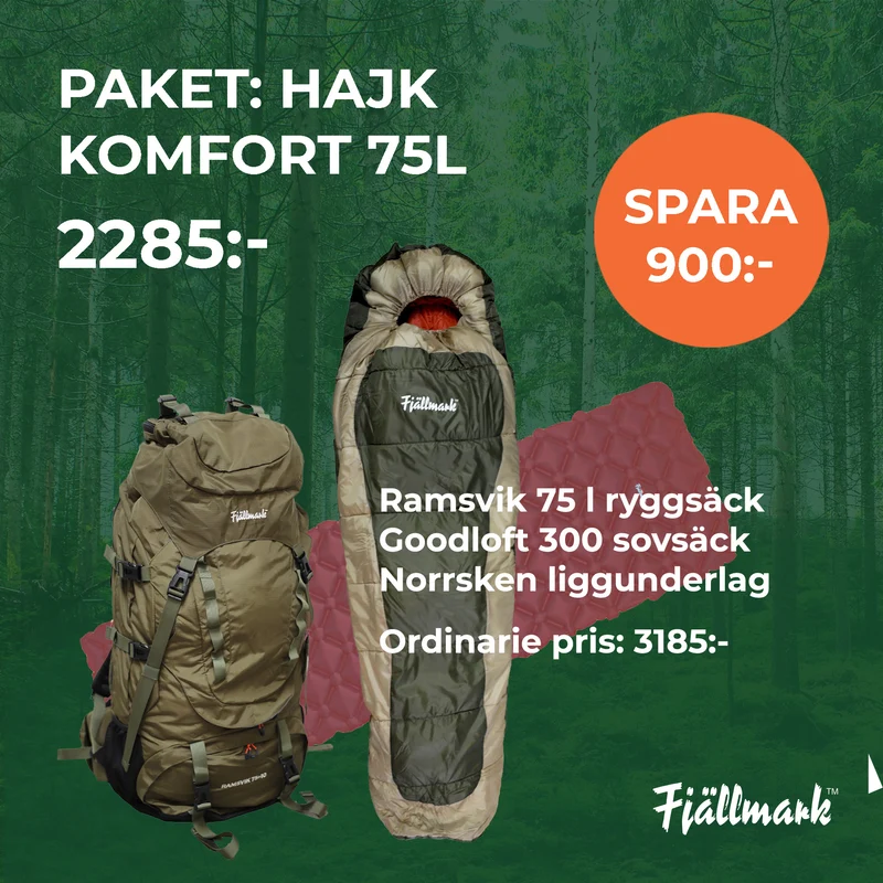 PAKET: Hajk komfort 75l