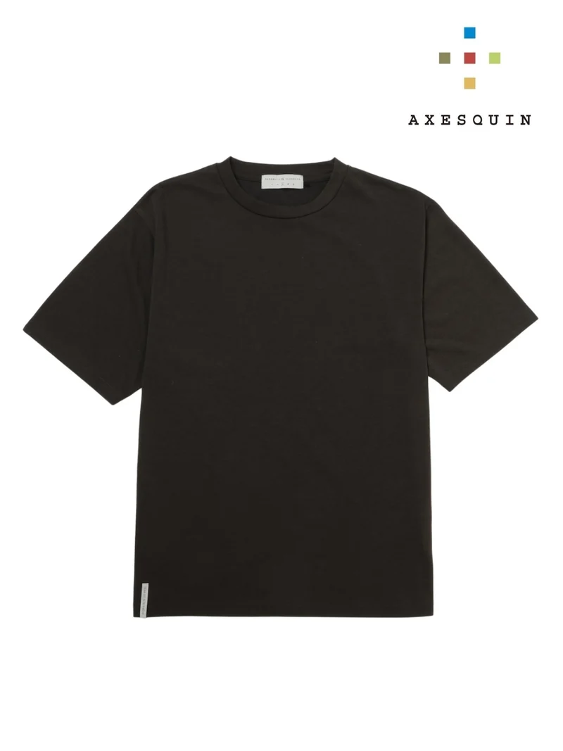 ショートスリーブのＴシャツ #スミイロ [21073]｜AXESQUIN