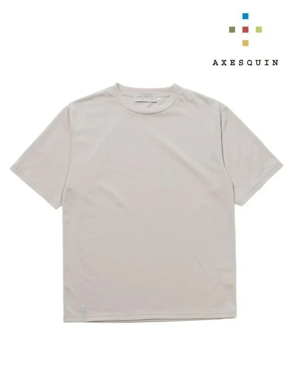 ショートスリーブのＴシャツ #ハイイロ [21073]｜AXESQUIN